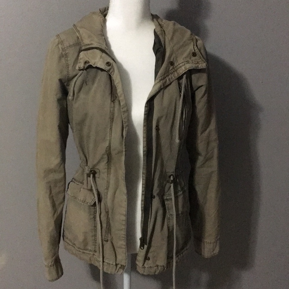 Green utility jacket